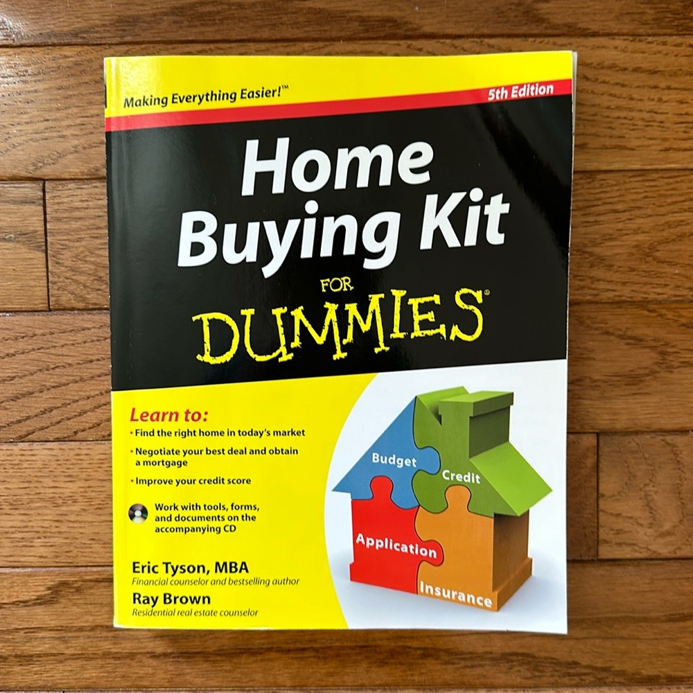 🏡 Home Buying Kit For Dummies Book paperback edition 5  with cd real estate book